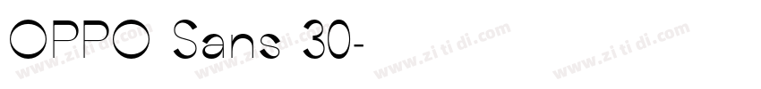 OPPO Sans 30字体转换